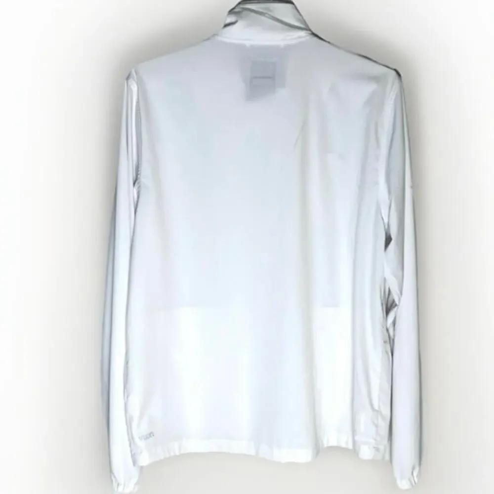 Vuori Venture Track Rain Jacket White Full Zip Lightweight Sz M